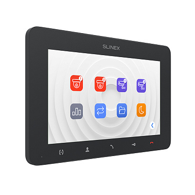 картинка Slinex SM-07MHD цвет графит 7" Компактный видеодомофон с функцией памяти от компании Intant